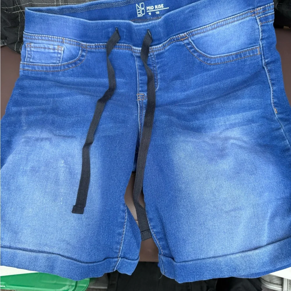 NOBO Blue Mid Rise Denim Shorts - Picture 5 of 5